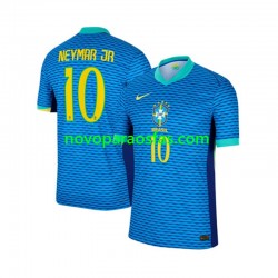 Camisolas Brasil Neymar JR 10 Homem Visitante 2024 Manga Curta