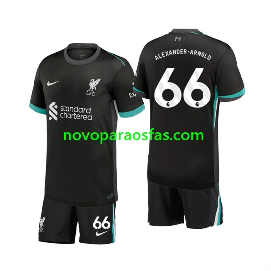 Camisolas Liverpool Alexander-Arnold 66 Criança Visitante 2024-2025 Manga Curta