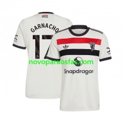 Camisolas Manchester United GARNACHO 17 Homem Alternativo 2024-2025 Manga Curta