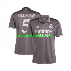 Camisolas Real Madrid BELLINGHAM 5 Homem Alternativo 2024-2025 Manga Curta