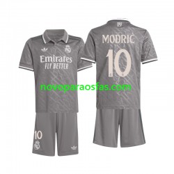 Camisolas Real Madrid Modrić 10 Criança Alternativo 2024-2025 Manga Curta