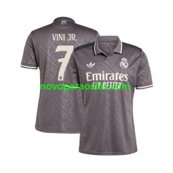 Camisolas Real Madrid VINI JR 7 Homem Alternativo 2024-2025 Manga Curta