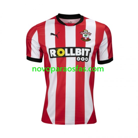 Camisolas Southampton Homem Casa 2024-2025 Manga Curta