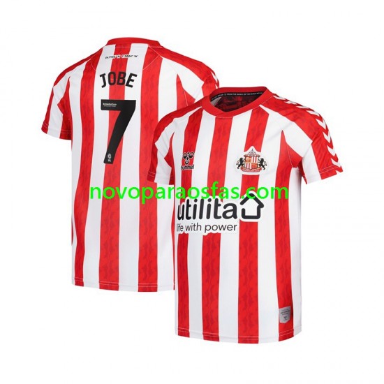 Camisolas Sunderland Jobe Bellingham 7 Homem Casa 2024-2025 Manga Curta