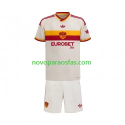 Camisolas AS Roma Criança Visitante 2026-2027 Manga Curta