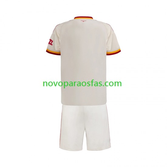 Camisolas AS Roma Criança Visitante 2026-2027 Manga Curta