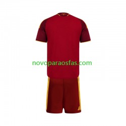 Camisolas AS Roma Criança Casa 2026-2027 Manga Curta