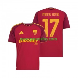 Camisolas AS Roma Manu Kone 17 Homem Casa 2026-2027 Manga Curta