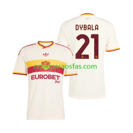 Camisolas AS Roma Paulo Dybala 21 Homem Visitante 2026-2027 Manga Curta