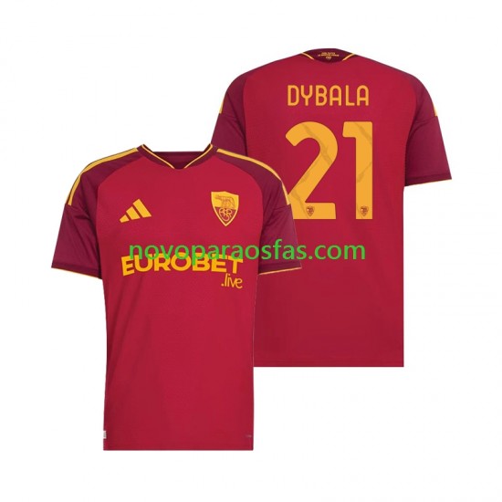 Camisolas AS Roma Paulo Dybala 21 Homem Casa 2026-2027 Manga Curta