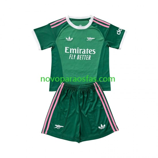 Camisolas Arsenal Guarda-redes Criança Alternativo 2026-2027 Manga Curta