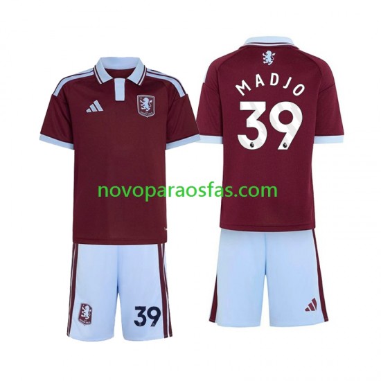 Camisolas Aston Villa Brian Madjo 39 Criança Casa 2026-2027 Manga Curta