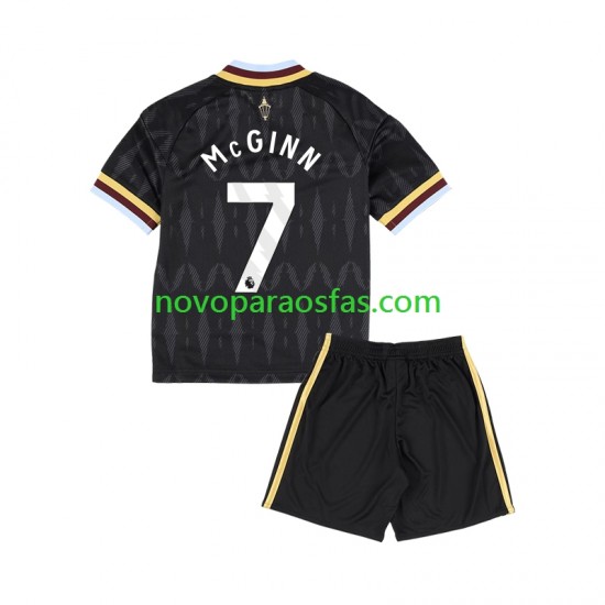 Camisolas Aston Villa John McGinn 7 Criança Visitante 2026-2027 Manga Curta