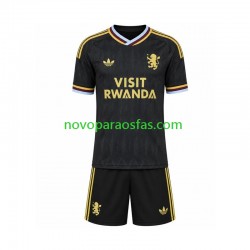 Camisolas Aston Villa Criança Visitante 2026-2027 Manga Curta