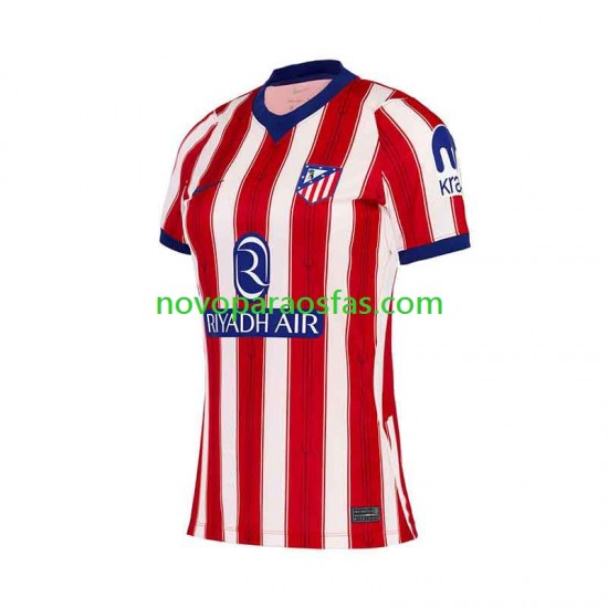Camisolas Atlético Madrid Mulher Casa 2026-2027 Manga Curta