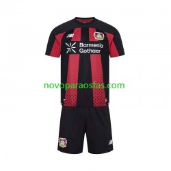 Camisolas Bayer 04 Leverkusen Criança Casa 2026-2027 Manga Curta