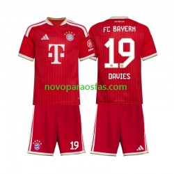 Camisolas Bayern de Munique Alphonso Davies 19 Criança Casa 2026-2027 Manga Curta