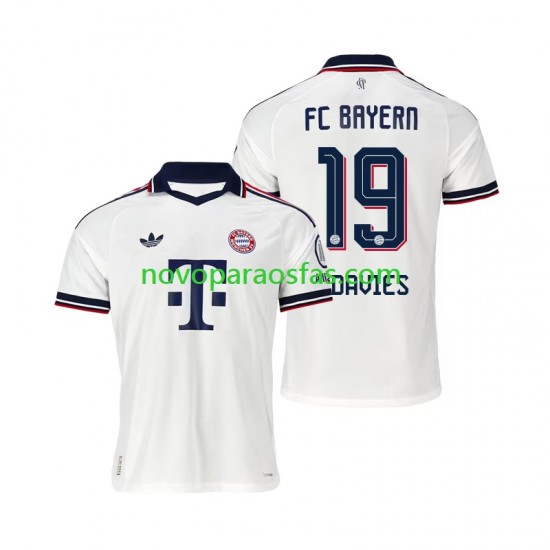 Camisolas Bayern de Munique Alphonso Davies 19 Homem Visitante 2026-2027 Manga Curta