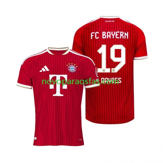 Camisolas Bayern de Munique Alphonso Davies 19 Homem Casa 2026-2027 Manga Curta