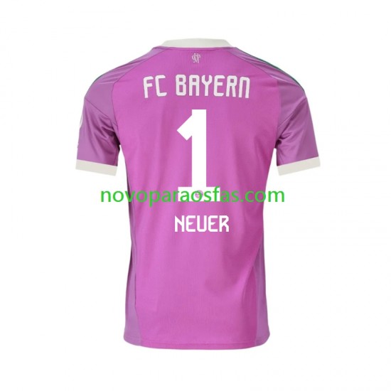 Camisolas Bayern de Munique Manuel Neuer 1 Guarda-redes Homem Alternativo 2026-2027 Manga Curta