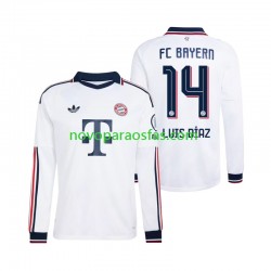 Camisolas Bayern de Munique Luis Diaz 14 Homem Visitante 2026-2027 Manga Comprida