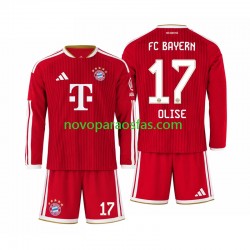 Camisolas Bayern de Munique Michael Olise 17 Criança Casa 2026-2027 Manga Comprida
