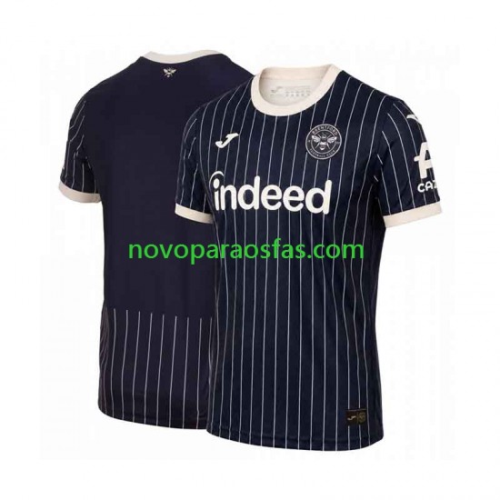 Camisolas Brentford Homem Visitante 2026-2027 Manga Curta