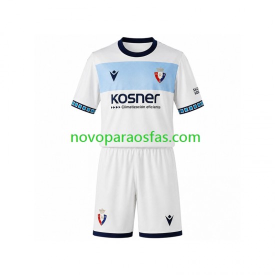 Camisolas CA Osasuna Criança Visitante 2026-2027 Manga Curta