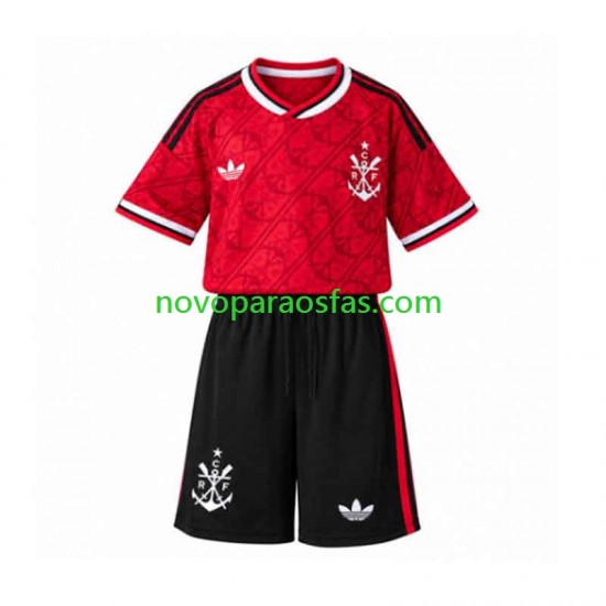 Camisolas CR Flamengo Criança Alternativo 2026-2027 Manga Curta