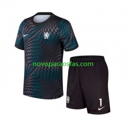 Camisolas Chelsea Emiliano Martinez 1 Guarda-redes Criança Casa 2026-2027 Manga Curta