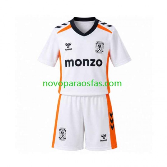 Camisolas Coventry City Criança Visitante 2026-2027 Manga Curta