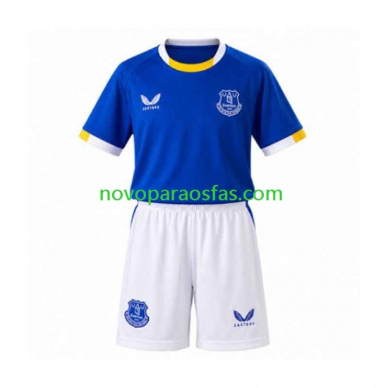 Camisolas Everton Criança Casa 2026-2027 Manga Curta