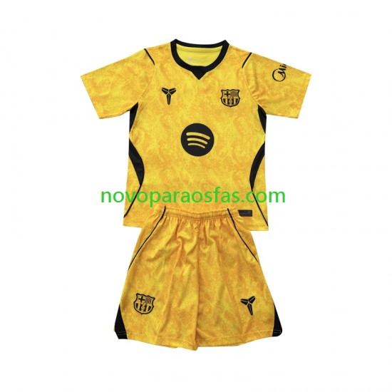Camisolas FC Barcelona Guarda-redes Criança Quarto 2026-2027 Manga Curta