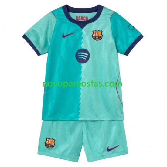 Camisolas FC Barcelona Criança Alternativo 2026-2027 Manga Curta