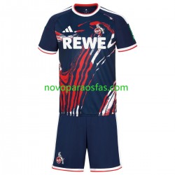 Camisolas FC Köln Criança Visitante 2026-2027 Manga Curta