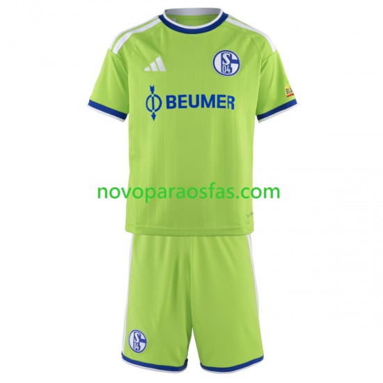Camisolas FC Schalke 04 Criança Alternativo 2026-2027 Manga Curta