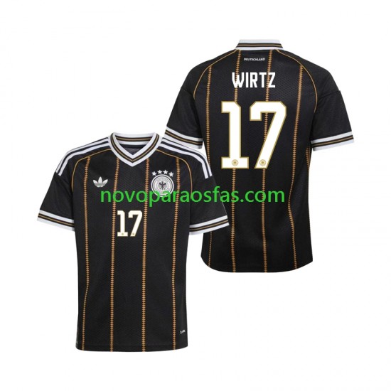 Camisolas Alemanha Florian Wirtz 17 Homem Alternativo Copa do Mundo 2026 Manga Curta