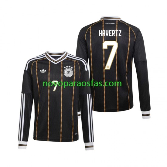 Camisolas Alemanha Kai Havertz 7 Homem Alternativo Copa do Mundo 2026 Manga Comprida