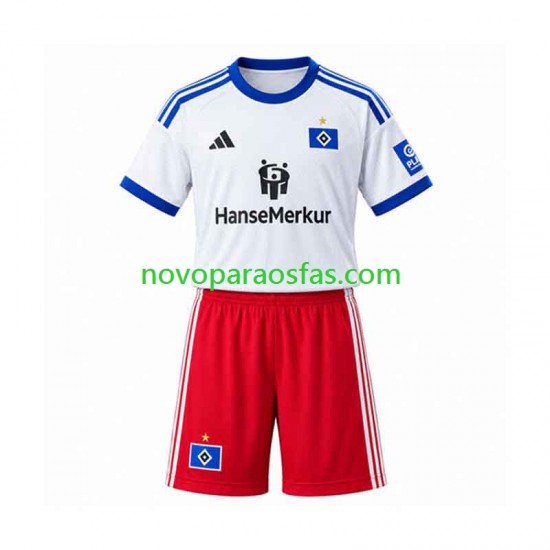 Camisolas Hamburger SV Criança Casa 2026-2027 Manga Curta