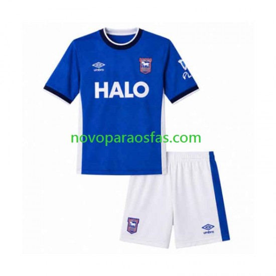 Camisolas Ipswich Town Criança Casa 2026-2027 Manga Curta