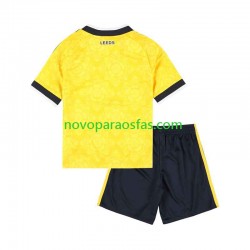 Camisolas Leeds United Criança Visitante 2026-2027 Manga Curta