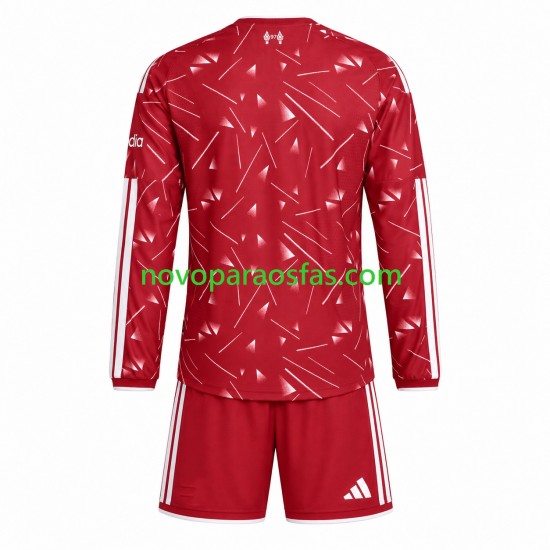 Camisolas Liverpool Criança Casa 2026-2027 Manga Comprida