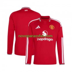 Camisolas Manchester United Homem Casa 2026-2027 Manga Comprida