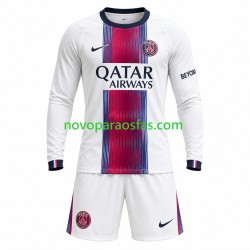 Camisolas Paris Saint-Germain Criança Visitante 2026-2027 Manga Comprida
