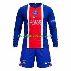 Camisolas Paris Saint-Germain Criança Casa 2026-2027 Manga Comprida