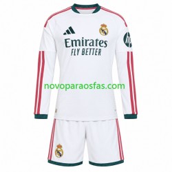 Camisolas Real Madrid Criança Casa 2026-2027 Manga Comprida