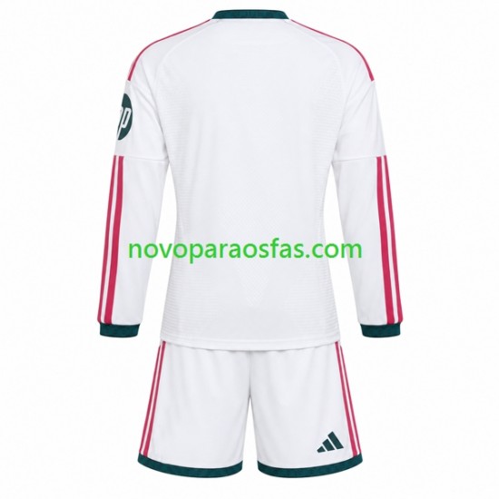 Camisolas Real Madrid Criança Casa 2026-2027 Manga Comprida