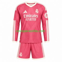 Camisolas Real Madrid Criança Alternativo 2026-2027 Manga Comprida
