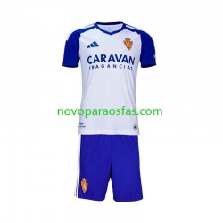 Camisolas Real Zaragoza Criança Casa 2026-2027 Manga Curta