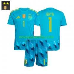 Camisolas Espanha David Raya 1 Guarda-redes Criança Casa 2026-2027 Manga Curta
